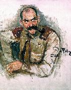 Ilya Repin Portrait of painter Akseli Gallen-Kallela oil